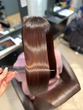 ロング リピート90%超/縮 毛矯正/髪質改善井口のヘアスタイル