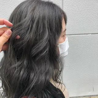 ミディアム 高橋 みく/ minim 暖色のヘアスタイル