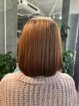 ミディアム 髪質改善☺︎縮毛矯正 ふじい まりんのヘアスタイル