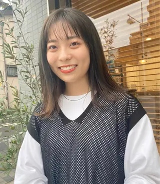 セミロング カラー ヘアアレンジ パーマ指名No1 /namiのヘアスタイル