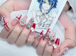 ネイル M🌷nail 長さだし専門店のネイルデザイン