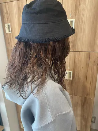 ロング パーマ ヘアアレンジ パーマ指名No1 /namiのヘアスタイル