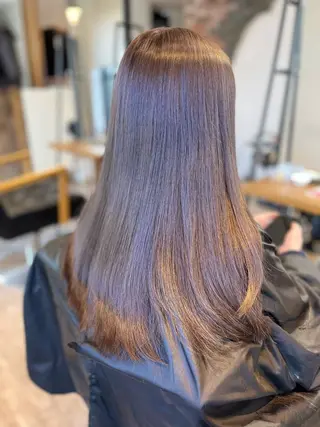 セミロング カラー ヘアアレンジ 🌻韓国風ヘア🌻 ✨🌷ナナコ🌷のヘアスタイル