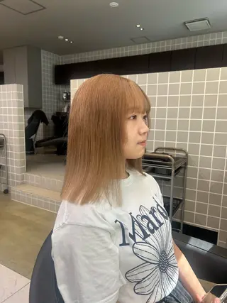 カラー 透明感ベージュ🤎 ナチュラルレイヤーのヘアスタイル