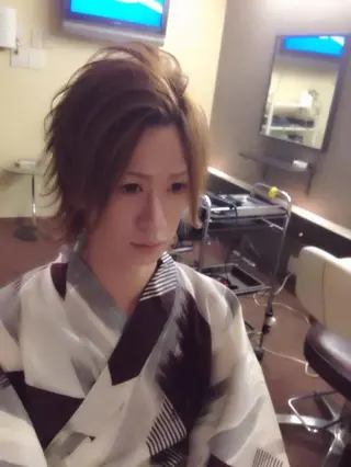 ミディアム メンズ RICK Trick所属・セット&メイク RICK trickのヘアスタイル