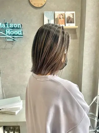 ミディアム カラー mood tatemachiのヘアスタイル