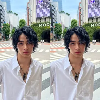 メンズ 渋谷/メンズパーマ 大岡拓海のヘアスタイル