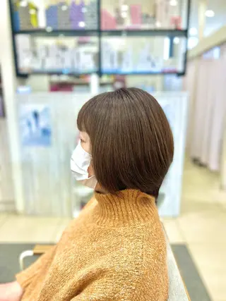 ショート カラー 太白区白髪ぼかし/ ボブカット/千葉達人のヘアスタイル