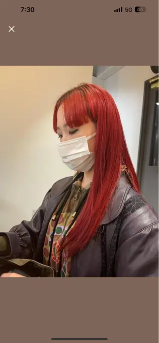 ロング カラー ROCCOeast Rukaのヘアスタイル