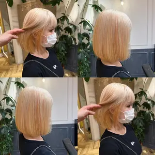 ミディアム カラー 艶カラー/韓国顔周り 🎀mamiのヘアスタイル