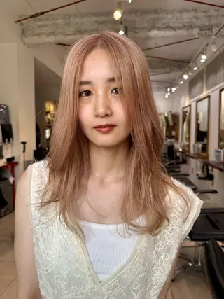 ロング カラー 井出 海月のヘアスタイル