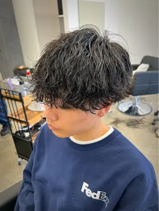 ショート パーマ メンズ メンズ特化美容師 井上大輔のヘアスタイル