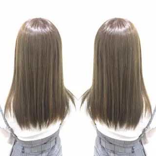 ロング カラー 金沢 広美のヘアスタイル