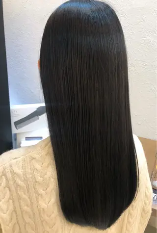 ロング カラー 髪質改善/縮毛矯正 ササキナツミのヘアスタイル