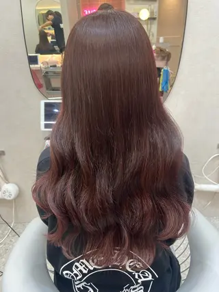 ロング カラー 新宿/韓国ヘア 中明度カラー/かやのヘアスタイル