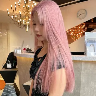 ロング カラー 透明感/ベージュ/ 艶髪/ボブ🫧門脇由のヘアスタイル