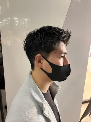 ショート メンズ 武井 弘希 ブリーチなしカラー✨のヘアスタイル