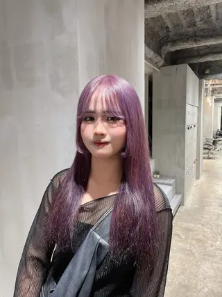 カラー ハイトーン/ブリーチ /ウルフ/しゅーたのヘアスタイル