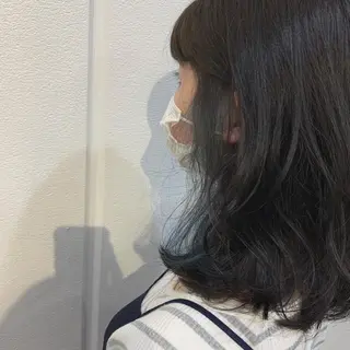 セミロング カラー Lolonois梅田 /Okazaki:)のヘアスタイル