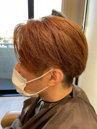 ショート メンズ ボブ/インナーカラー /眉毛/Miyuのヘアスタイル