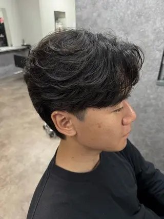 パーマ メンズ 立川韓国メンズヘア ニュアンスパーマ安井のヘアスタイル