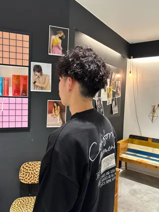 パーマ メンズ 菅原 佑月のヘアスタイル