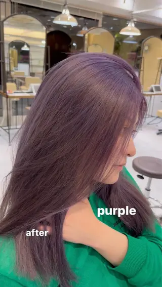 ロング メンズバレイヤージュ 斉藤春のヘアスタイル