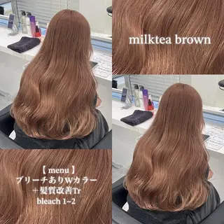 カラー 🩶透明感ミルク ティー🩶 maoのヘアスタイル