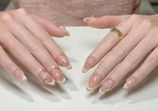 ネイル By moonネイル 🌷ワンホン/韓国風のネイルデザイン