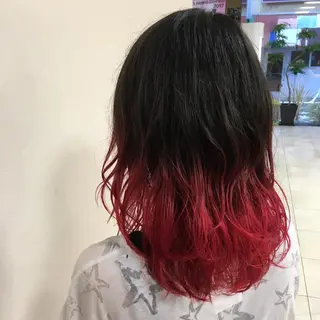 セミロング カラー ヘアアレンジ 【Sweep】おじま のぞみのヘアスタイル