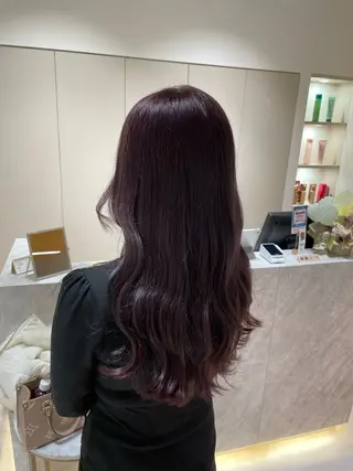 ロング カラー 脱白髪染め白髪ぼかし TERA(寺崎)のヘアスタイル