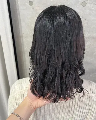 ミディアム パーマ ボブパーマコテ巻き風 パーマNo1深江秀平のヘアスタイル