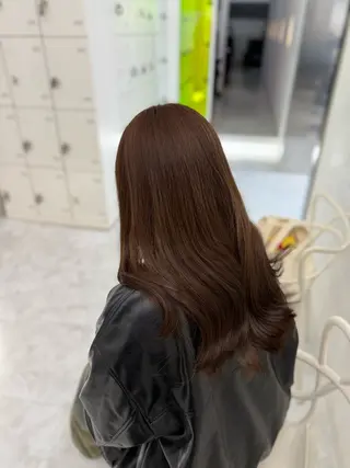 ロング カラー 中韓レイヤー/ ブラウン🤎はやとのヘアスタイル