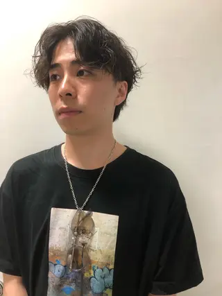 パーマ ヘアアレンジ メンズ ainico+所属・メンズ特化✂️栗原 侑也のヘアスタイル