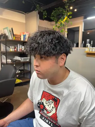 ショート パーマ メンズ est hair mar所属・艶カラー/ツイスパ/ 無造作パーマ　久保のヘアスタイル