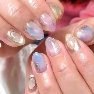 ミディアム カラー ネイル éclat所属・éclat エクラのネイルデザイン