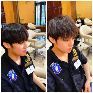 ショート 倉持 誠也　フェザーパーマのヘアスタイル