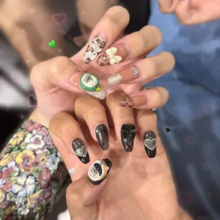 ネイル Rion/ガーリー/ オタ活ネイルʚ🎀ɞのネイルデザイン