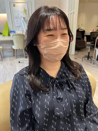 セミロング カラー Mirror'所属・ショート/韓国ヘア 押本恵一のヘアスタイル