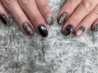 ネイル 【やり放題専門店】 スカルプ&長さ出しのネイルデザイン