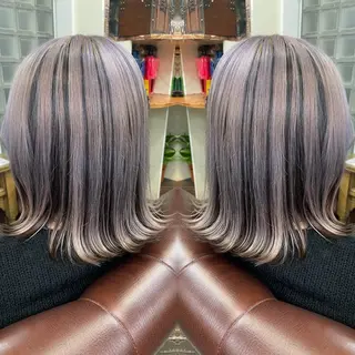 ミディアム カラー 👑派手髪/カット 👑ANRYのヘアスタイル