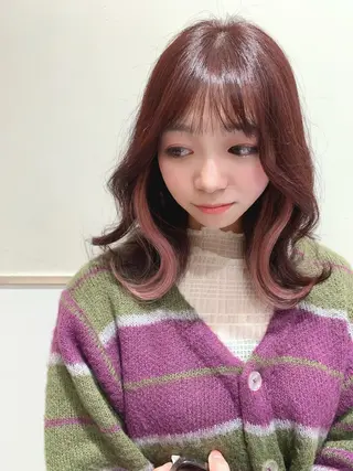 カラー 韓国ヘア/レイヤー/ 顔まわり/りょーとのヘアスタイル