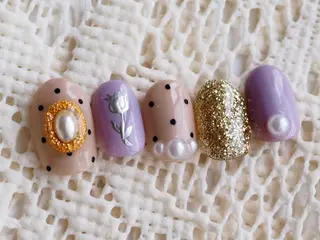 ネイル ネイルPetit Ribbonのネイルデザイン