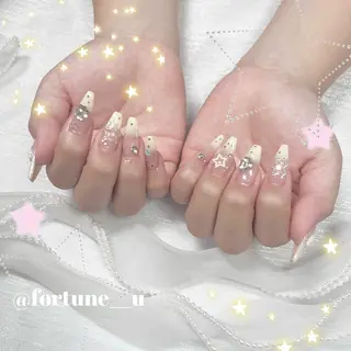 ネイル 1/21空✩.💜 Yuuna💜のネイルデザイン