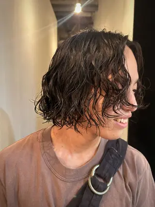 パーマ メンズ 🗽デザインカラー/ パーマ/MIRU🗽のヘアスタイル