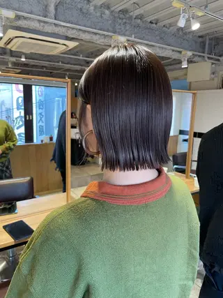 ショート カラー ボブ／髪質改善／ 銀座／CHIEのヘアスタイル
