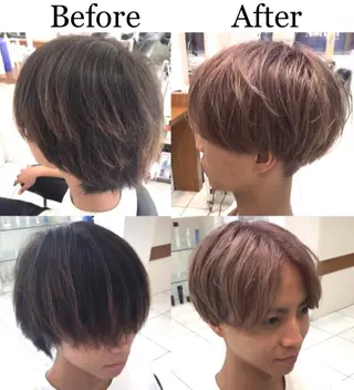 ショート カラー メンズ Laura資生堂所属・🌿髪質改善🌿 平井　樹のヘアスタイル