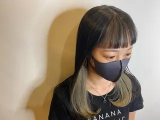 ロング カラー シールエクステ⭐️ オオミタクヤのヘアスタイル