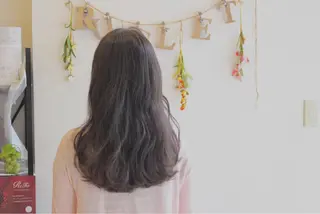 ロング カラー パーマ 西 めぐみのヘアスタイル