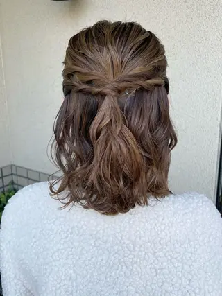 ミディアム ヘアアレンジ 沢田 瞳のヘアスタイル